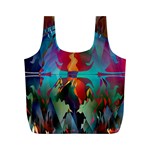 Background Sci Fi Fantasy Colorful Full Print Recycle Bag (M) Front