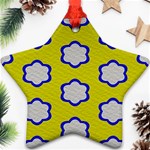 Flower Pattern Decorative Vintage Ornament (Star) Front