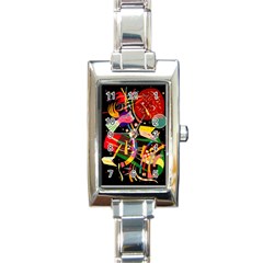 Kandinsky Composition X Rectangle Italian Charm Watch by impacteesstreetwearthree