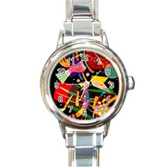 Kandinsky Composition X Round Italian Charm Watch by impacteesstreetwearthree