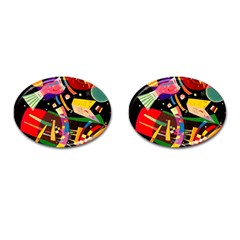 Kandinsky Composition X Cufflinks (oval) by impacteesstreetwearthree