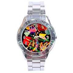 Kandinsky Composition X Stainless Steel Analogue Watch by impacteesstreetwearthree