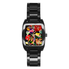 Kandinsky Composition X Stainless Steel Barrel Watch by impacteesstreetwearthree