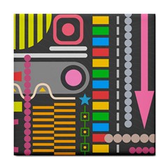 Abstract Background Colors Shapes Tile Coasters by Pakrebo