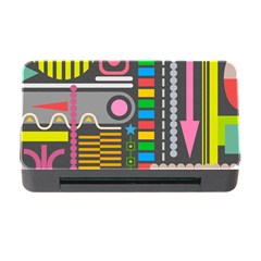 Abstract Background Colors Shapes Memory Card Reader With Cf by Pakrebo