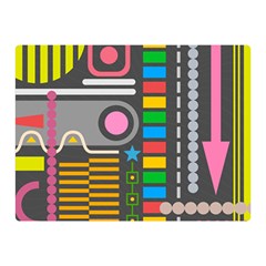 Abstract Background Colors Shapes Double Sided Flano Blanket (mini)  by Pakrebo