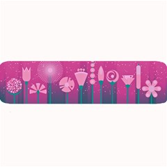 Floral Flowers Abstract Pink Large Bar Mats by Pakrebo