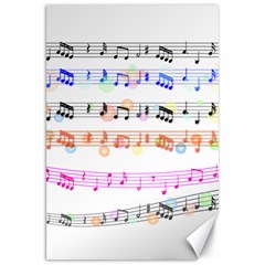 Music Background Music Note Canvas 20  X 30  by Pakrebo