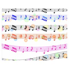 Music Background Music Note Double Sided Flano Blanket (medium)  by Pakrebo