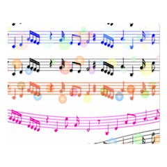 Music Background Music Note Double Sided Flano Blanket (large)  by Pakrebo