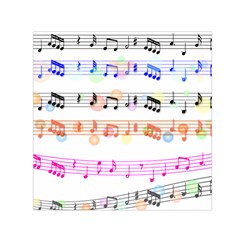 Music Background Music Note Small Satin Scarf (square) by Pakrebo