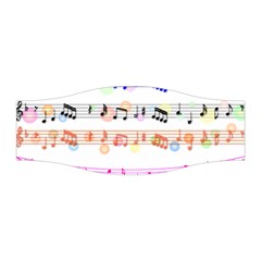 Music Background Music Note Stretchable Headband by Pakrebo