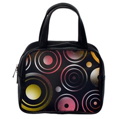 Circles Pinks Yellows Design Classic Handbag (one Side) by Pakrebo