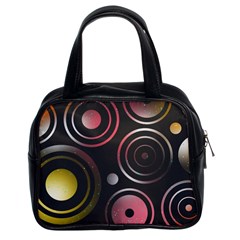 Circles Pinks Yellows Design Classic Handbag (two Sides) by Pakrebo