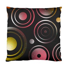 Circles Pinks Yellows Design Standard Cushion Case (one Side) by Pakrebo