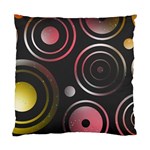 Circles Pinks Yellows Design Standard Cushion Case (One Side) Front