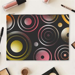 Circles Pinks Yellows Design Cosmetic Bag (xl) by Pakrebo