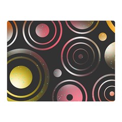 Circles Pinks Yellows Design Double Sided Flano Blanket (mini) 