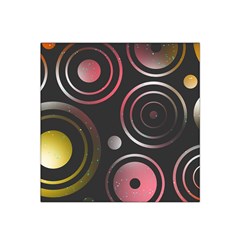 Circles Pinks Yellows Design Satin Bandana Scarf by Pakrebo