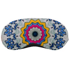 Kaleidoscope Bright Flower Mandala Sleeping Mask by Pakrebo