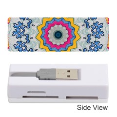 Kaleidoscope Bright Flower Mandala Memory Card Reader (stick) by Pakrebo