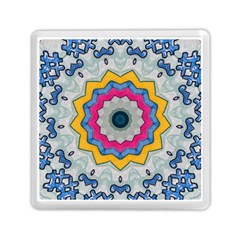 Kaleidoscope Bright Flower Mandala Memory Card Reader (square) by Pakrebo