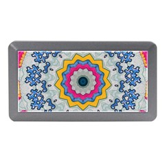 Kaleidoscope Bright Flower Mandala Memory Card Reader (mini) by Pakrebo