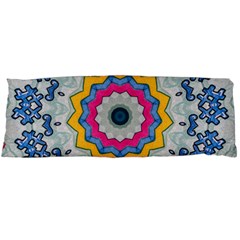 Kaleidoscope Bright Flower Mandala Body Pillow Case (dakimakura) by Pakrebo