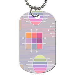 Pastels Shapes Geometric Dog Tag (one Side) by Pakrebo