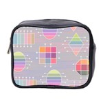 Pastels Shapes Geometric Mini Toiletries Bag (Two Sides) Front