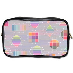 Pastels Shapes Geometric Toiletries Bag (one Side) by Pakrebo