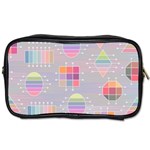 Pastels Shapes Geometric Toiletries Bag (One Side) Front