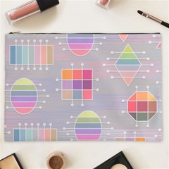 Pastels Shapes Geometric Cosmetic Bag (xxl) by Pakrebo