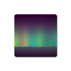 Background Colors Abstract Green Square Magnet by Pakrebo