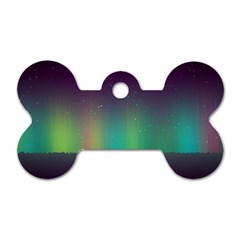 Background Colors Abstract Green Dog Tag Bone (two Sides) by Pakrebo