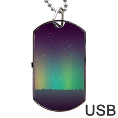 Background Colors Abstract Green Dog Tag Usb Flash (one Side) by Pakrebo