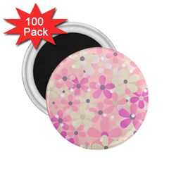 Background Floral Non Seamless 2 25  Magnets (100 Pack)  by Pakrebo