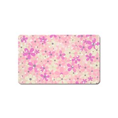 Background Floral Non Seamless Magnet (name Card) by Pakrebo