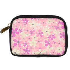 Background Floral Non Seamless Digital Camera Leather Case by Pakrebo