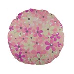 Background Floral Non Seamless Standard 15  Premium Flano Round Cushions Front