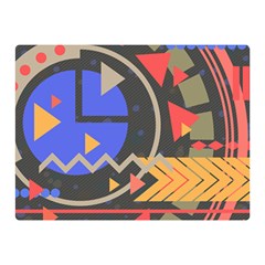 Background Abstract Colors Shapes Double Sided Flano Blanket (mini) 