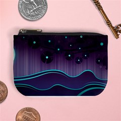 Scenery Sea Full Moon Stylized Mini Coin Purse by Pakrebo