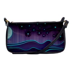 Scenery Sea Full Moon Stylized Shoulder Clutch Bag by Pakrebo