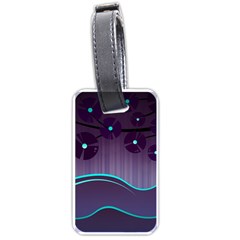 Scenery Sea Full Moon Stylized Luggage Tag (one Side)