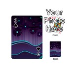 Scenery Sea Full Moon Stylized Playing Cards 54 Designs (Mini) Front - Spade3