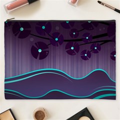 Scenery Sea Full Moon Stylized Cosmetic Bag (xxxl) by Pakrebo