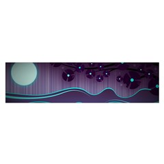 Scenery Sea Full Moon Stylized Satin Scarf (oblong) by Pakrebo