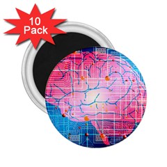 Evolution Artificial Intelligence 2 25  Magnets (10 Pack)  by Pakrebo