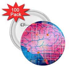 Evolution Artificial Intelligence 2 25  Buttons (100 Pack)  by Pakrebo