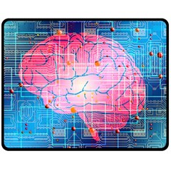 Evolution Artificial Intelligence Fleece Blanket (medium)  by Pakrebo